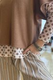 Bobby Mesh Layering Top Dopamine Dot Vanilla Mocha -